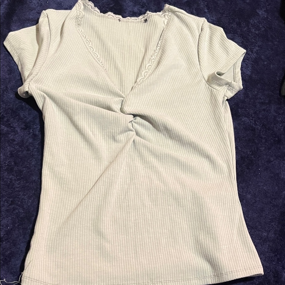 Elegant Cream Women's Top